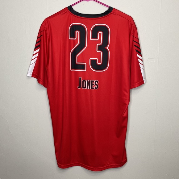 Fast Times Ridgemont High Wolves Soccer Jersey Men's Large Shirt Red Black - Picture 2 of 2